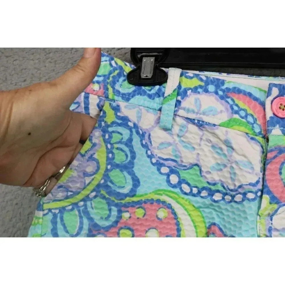 Lilly Pulitzer Women's Quilted Callahan Shorts-Sz. 0-Pockets